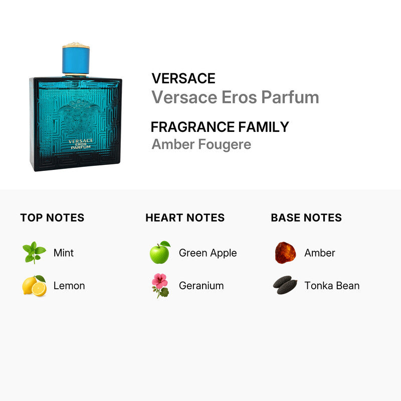 Versace Eros Men's Parfum 5mL Cologne Decant Sample Travel Spray
